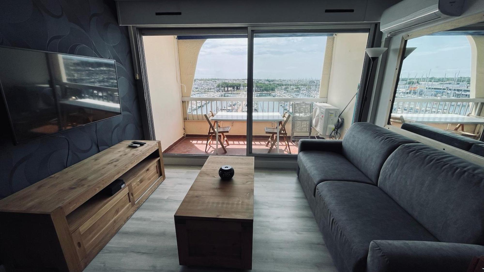Studio, Vue Imprenable Marina Le Grau-du-Roi Bagian luar foto